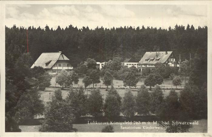 Koenigsfeld Schwarzwald Sanatorium Kinderweide