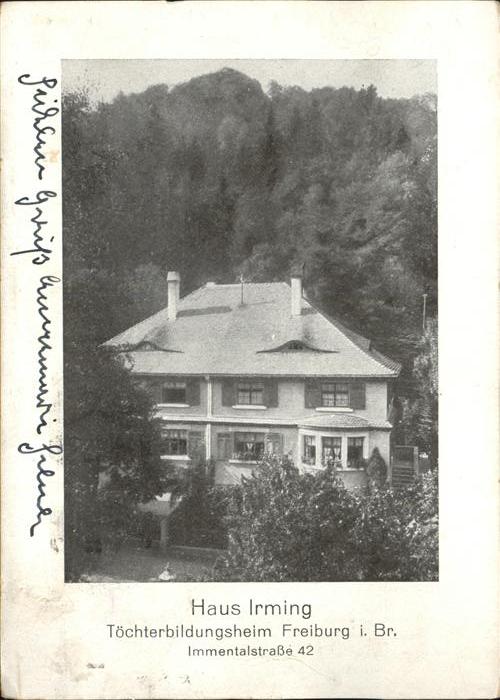 Freiburg Breisgau Haus Irming T?chterbildungsheim FR