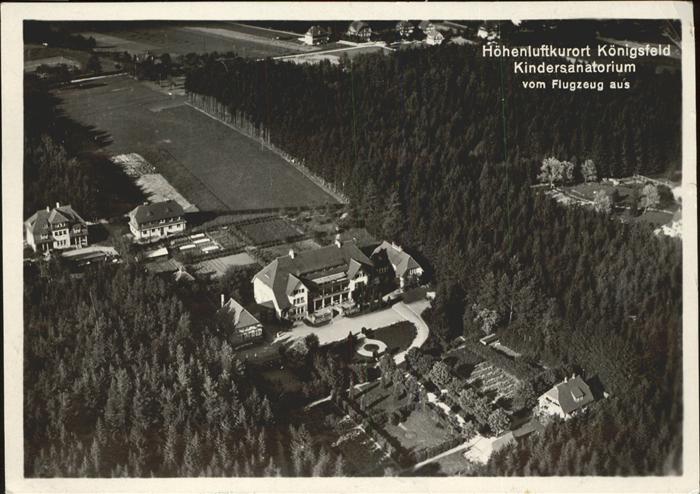 Koenigsfeld Schwarzwald Flugaufnahme Kindersanatorium