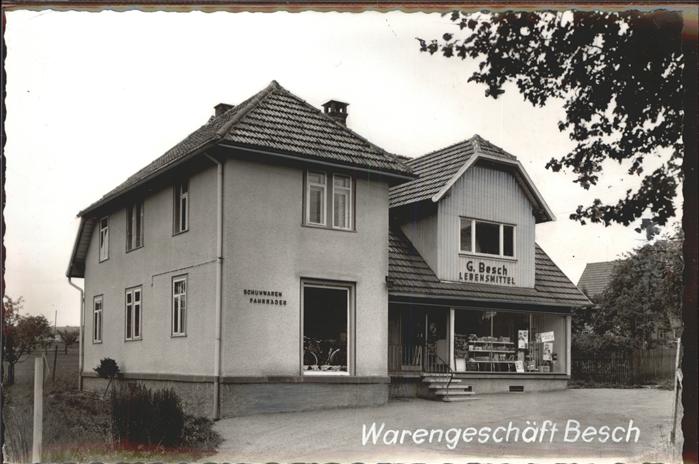 Erdmannsweiler Warengesch?ft Besch Bestellkarte