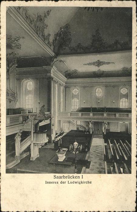 SAARBRueCKEN Saarland Ludwigkirche innen