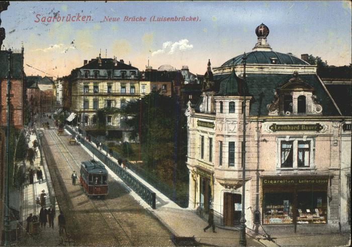 SAARBRueCKEN Saarland Neue Bruecke Luisenbruecke Strassenbahn