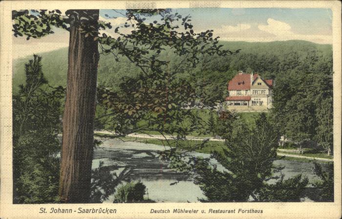 Saarbruecken St. Johann Deutsch Mühlweier Restaurant
