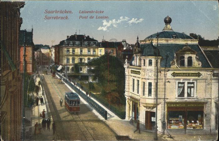 SAARBRueCKEN Saarland Luisenbruecke Strassenbahn