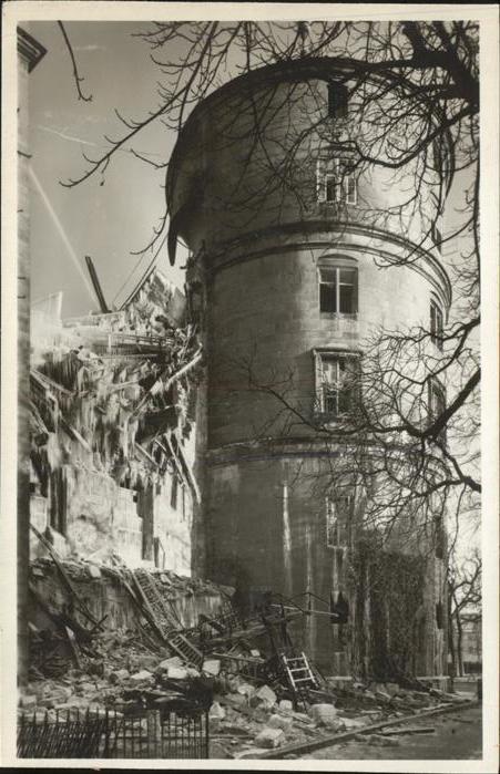 STUTTGART  CITY Der Brand im Alten Schloss 1931