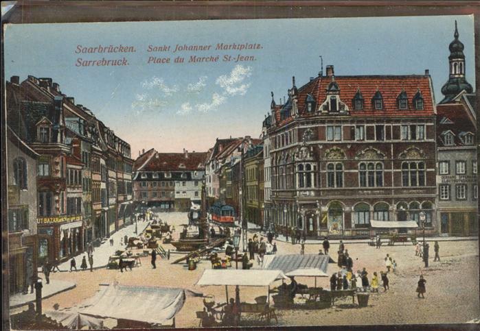 SAARBRueCKEN Saarland Sant Johanner Marktplatz