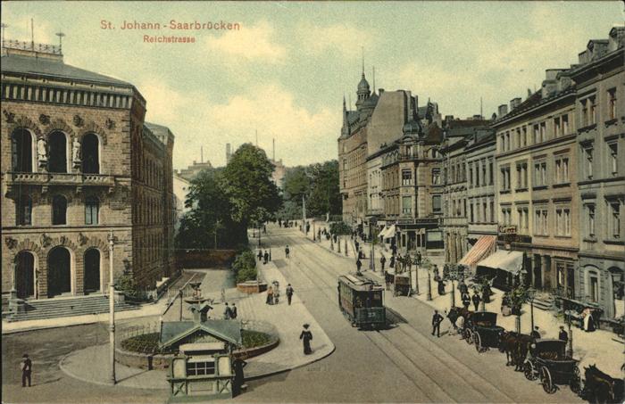 Saarbruecken St. Johann Reichstrasse Strassenbahn Pf