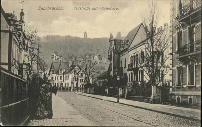 Saarbruecken Talstrasse mit Winterberg