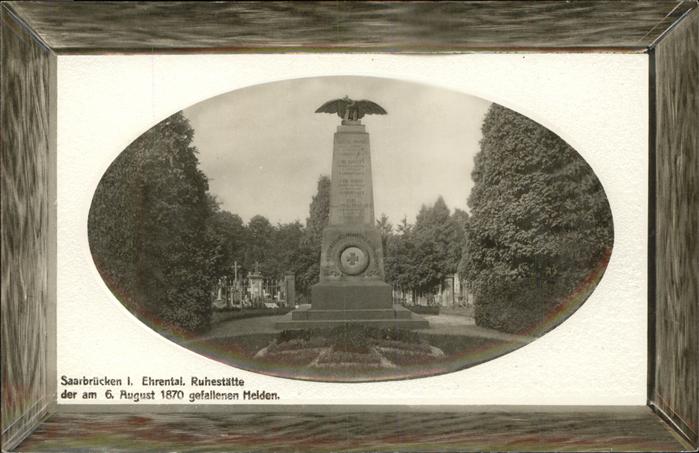 Saarbruecken Ehrental gefallene Helden von 1870