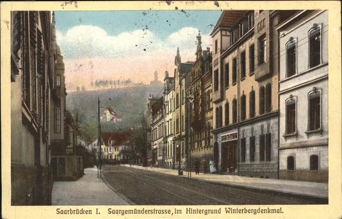 Saarbruecken Saargemünder Strasse Winterbergdenkmal