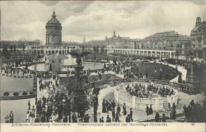 MANNHEIM BW Friedrichsplatz Gartenbauausstellung