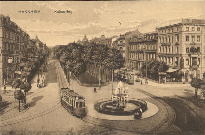 MANNHEIM BW Kaiser Ring Strassenbahn