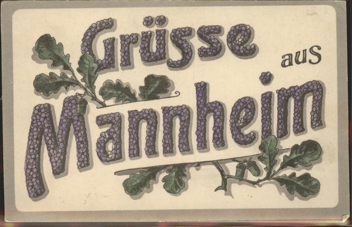 MANNHEIM BW Grusskarte