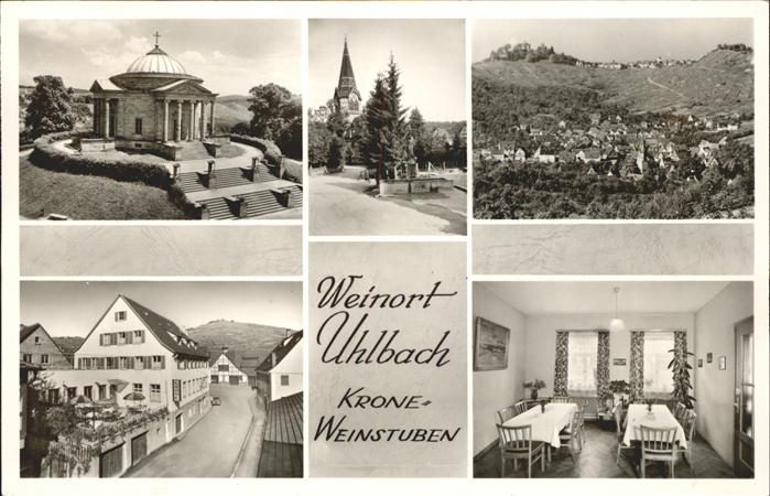 Uhlbach Stuttgart Teilansichten und Krone Weinstuben