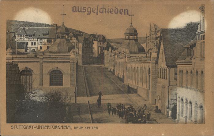 Untertuerkheim Neue Kelter Stempel auf AK