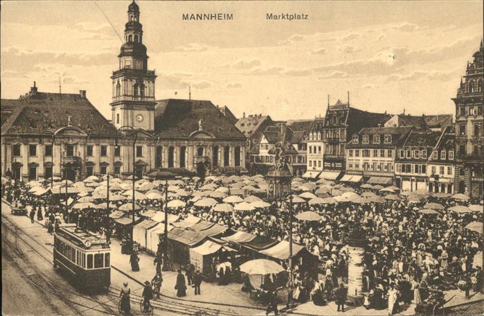 Strassenbahn Mannheim Markt