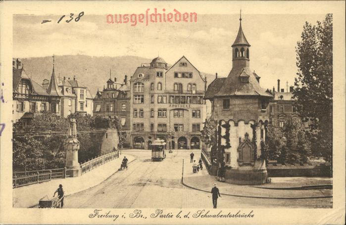 Strassenbahn Freiburg Schwabentorbrücke