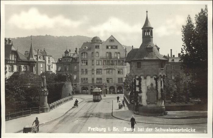 Strassenbahn Schwabentorbrücke Freiburg