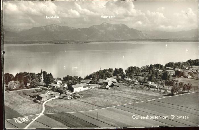 Gollenshausen Chiemsee Panorama mit Hochfelln und Hochgern Chi