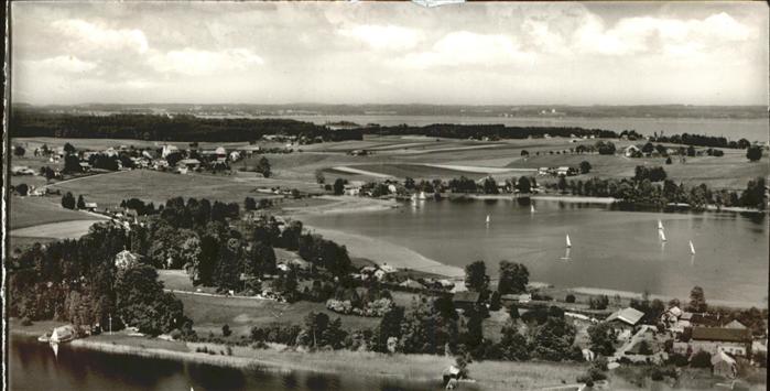 Breitbrunn Chiemsee Fliegeraufnahme