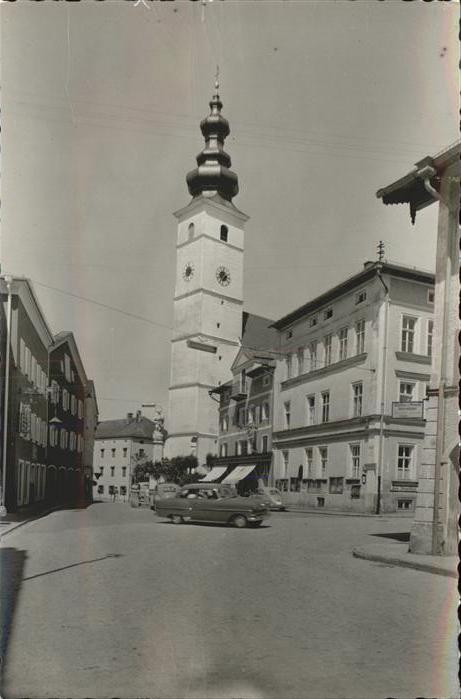 Waging See Marktplatz Kirche Brunnen