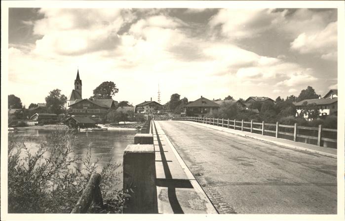 Seebruck Chiemsee Partie an der Brücke
