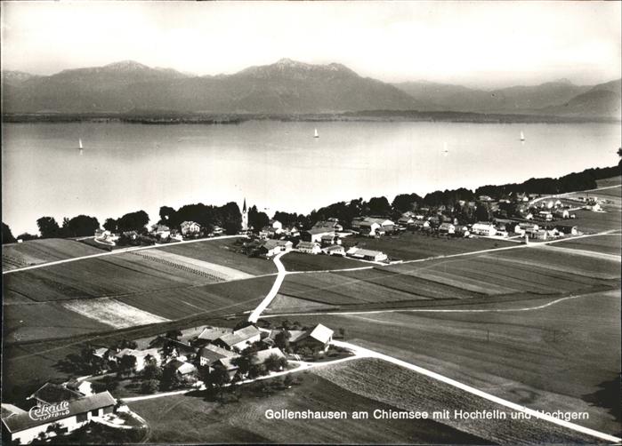 Gollenshausen Chiemsee Panorama mit Hochfelln und Hochgern Chi