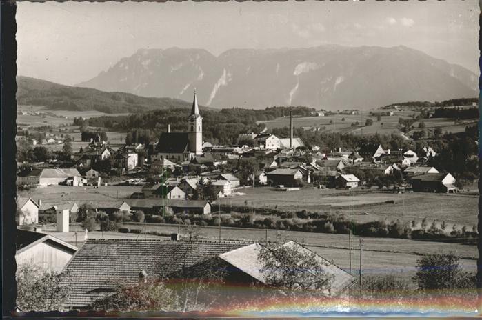 Teisendorf Oberbayern Ortsansicht mit Alpenblick