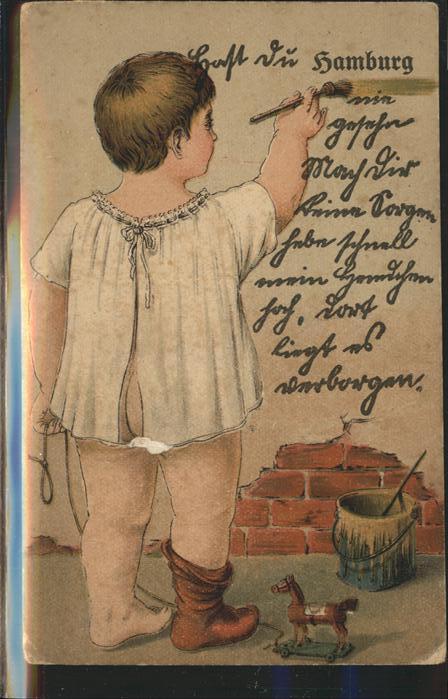 Hamburg Kind beim Malen