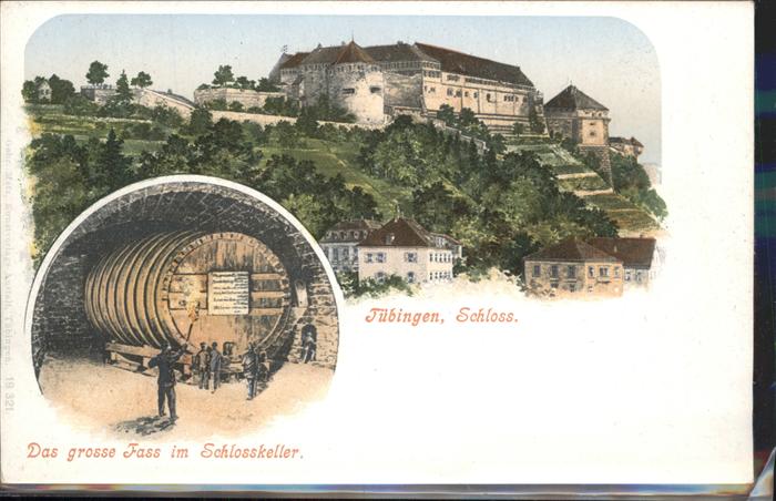 Tuebingen Schloss Das grosse Fass im Schlosskelle