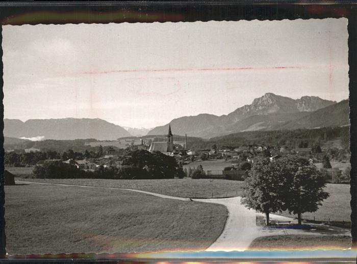 Teisendorf Oberbayern Panorama mit Alpenblick
