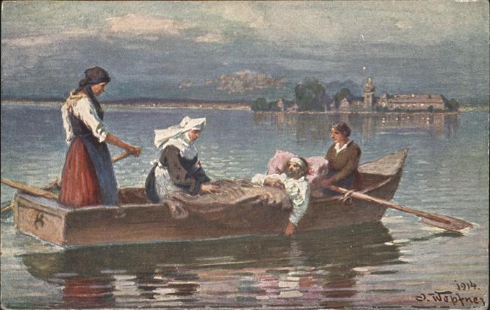 Fraueninsel Chiemsee Boot Schwester Krankentransport