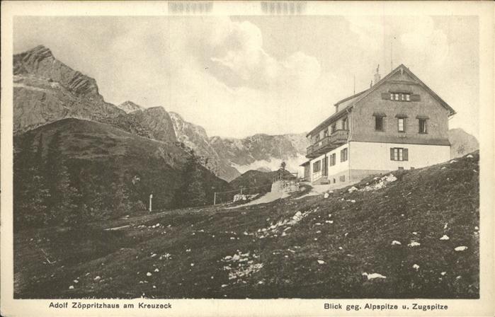 Kreuzeck Adolf Zöppritzhaus am Kreuzeck mit Blic