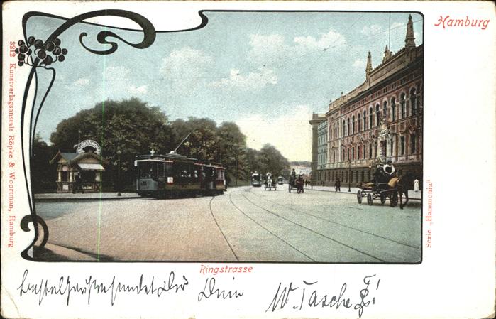 HAMBURG  CITY Ringstrasse Strassenbahn