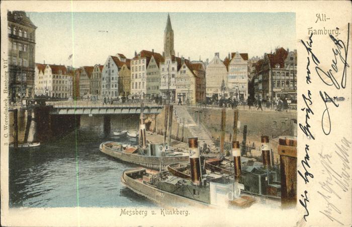 HAMBURG  CITY Messberg und Klinkberg Alster Schiffe