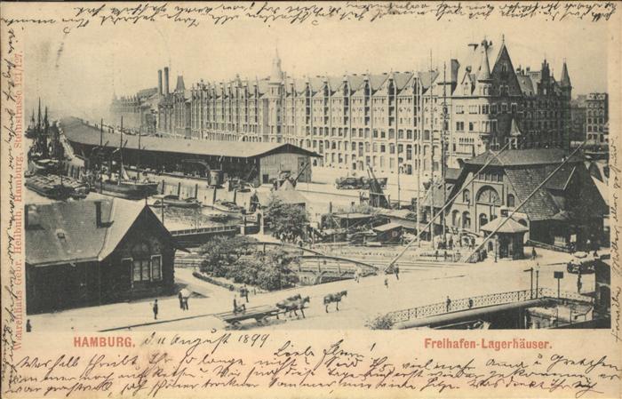 HAMBURG  CITY Freihafen Lagerhaeuser