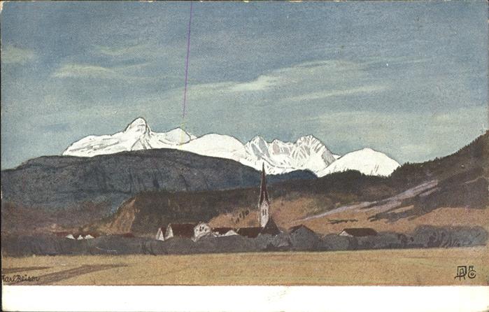 Garmisch-Partenkirchen Alpenpanorama Kirchturm