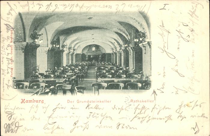 Hamburg Grundsteinkeller Rathskeller