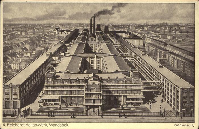 Wandsbek Reichardt Kakao Werk Fabrikansicht