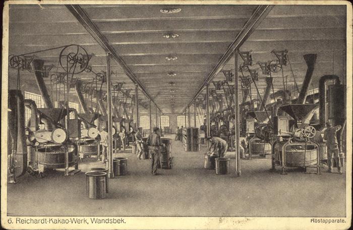 Wandsbek Reichardt Kakao Werk Röstapparate