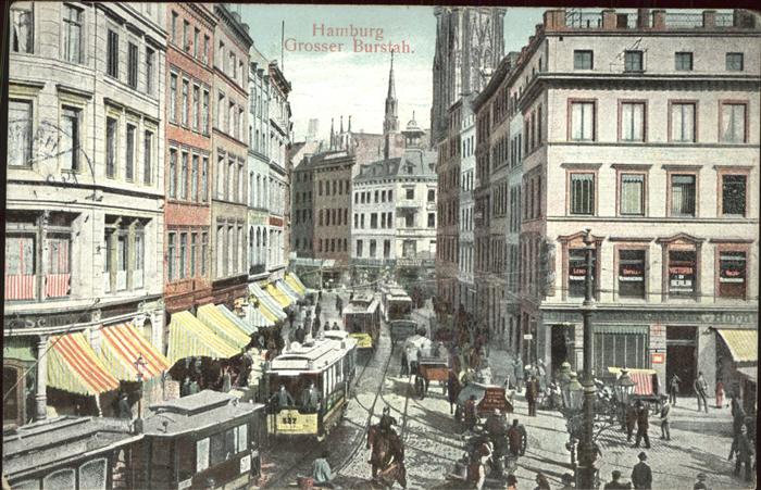 Hamburg Partie am Grossen Burstah