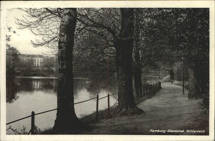HAMBURG  CITY Wandbek Muehlenteich