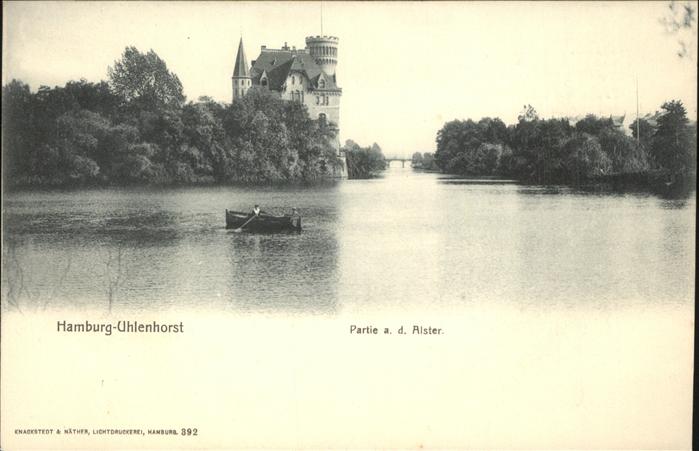 Uhlenhorst an der Alster Ruderboot