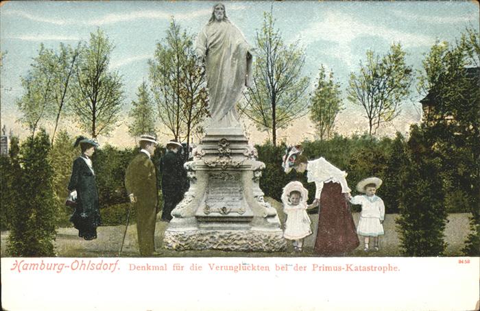 Ohlsdorf Hamburg Denkmal für die Verunglückten bei Primu