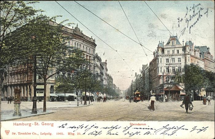 HAMBURG  CITY St. Georg Steindamm Strassenbahn