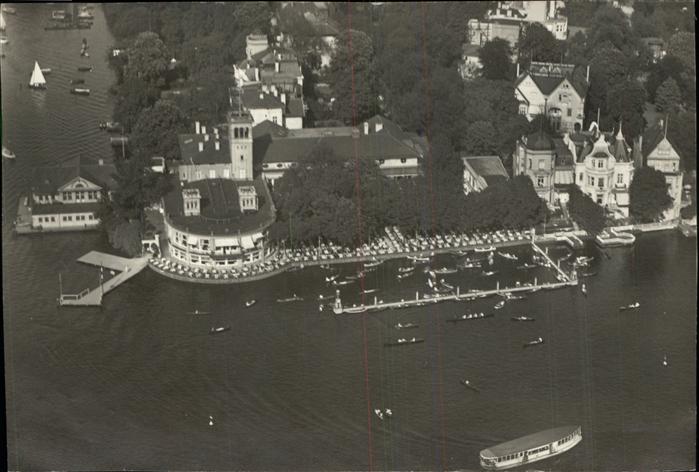 HAMBURG  CITY Fliegeraufnahme Aussenalster Uhlenhorster Faehrhaus