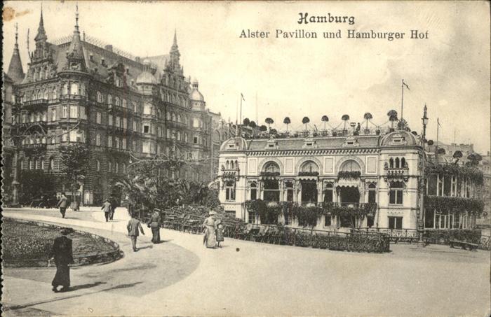 HAMBURG  CITY Alster Pavillon Hamburger Hof