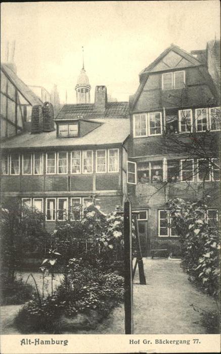 HAMBURG  CITY Alststadt Hof Gr.Baeckergang 77