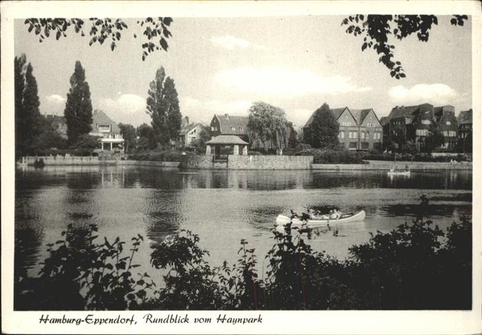 HAMBURG  CITY Eppendorf Haynpark Ruderboot