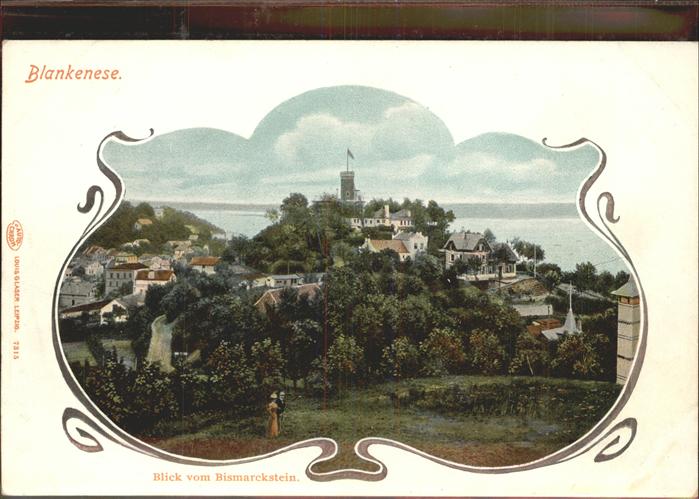 Blankenese Hamburg Blick vom Bismarckstein